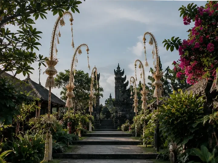 Indian wedding bali celebration combining traditional Indian wedding rituals with an elegant outdoor venue surrounded by tropical Balinese scenery.